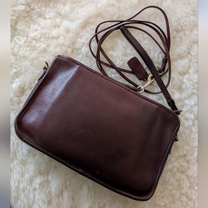 Vintage Coach NYC Burgundy Clutch Basic Bag